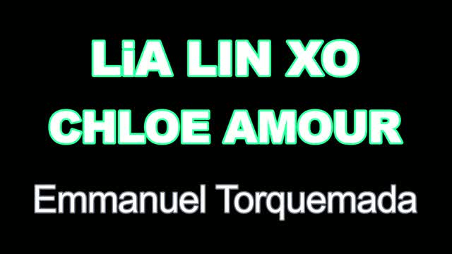 Chloe  Amour And Lia Lin with one man